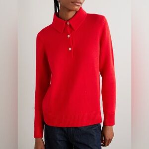 Arch4 XS Bessi Cashmere Polo Sweater Red
